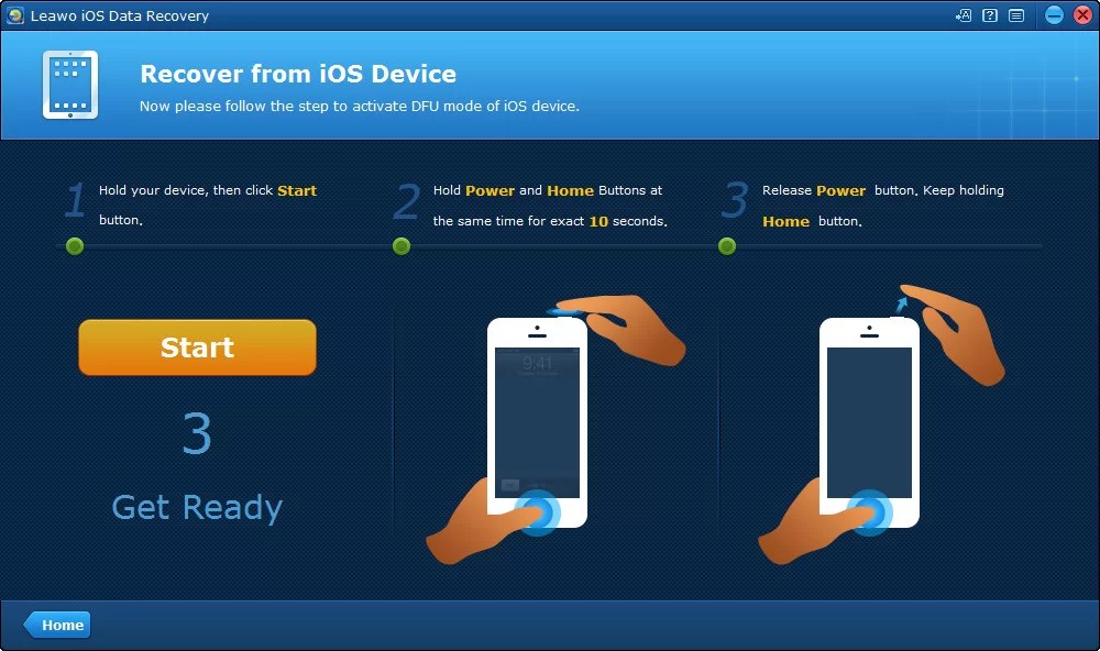 How to Enter DFU Mode and Recover Deleted Files from iPhone Leawo
