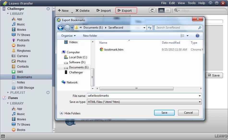 How to Export Safari Bookmarks Leawo Tutorial Center