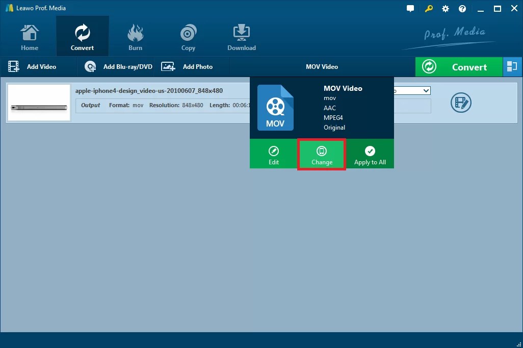 Simple Steps to Convert Quicktime to AVI Leawo Tutorial Center