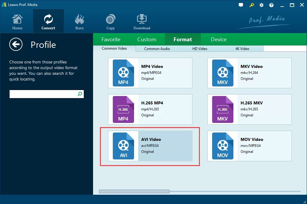 How to Convert H.264 to AVI Leawo Tutorial Center