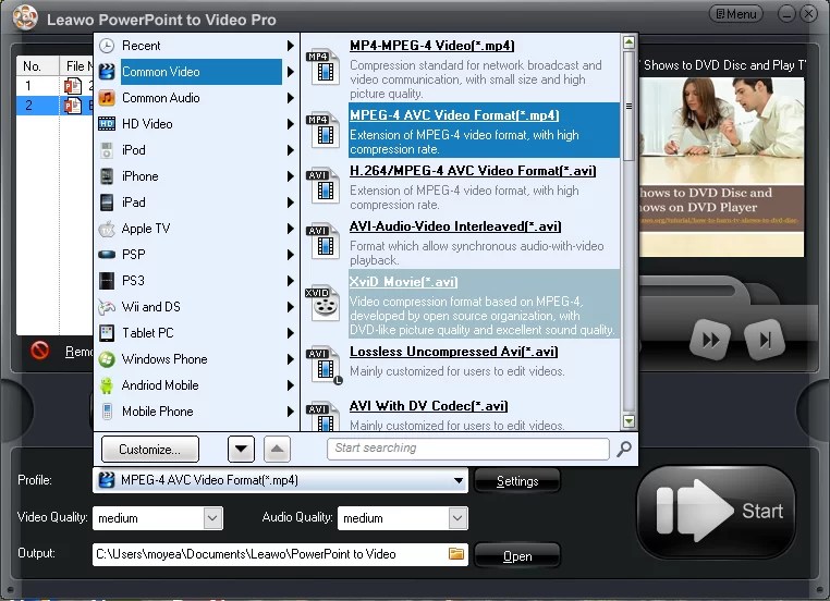 How to convert ppsx to video online? Leawo Tutorial Center