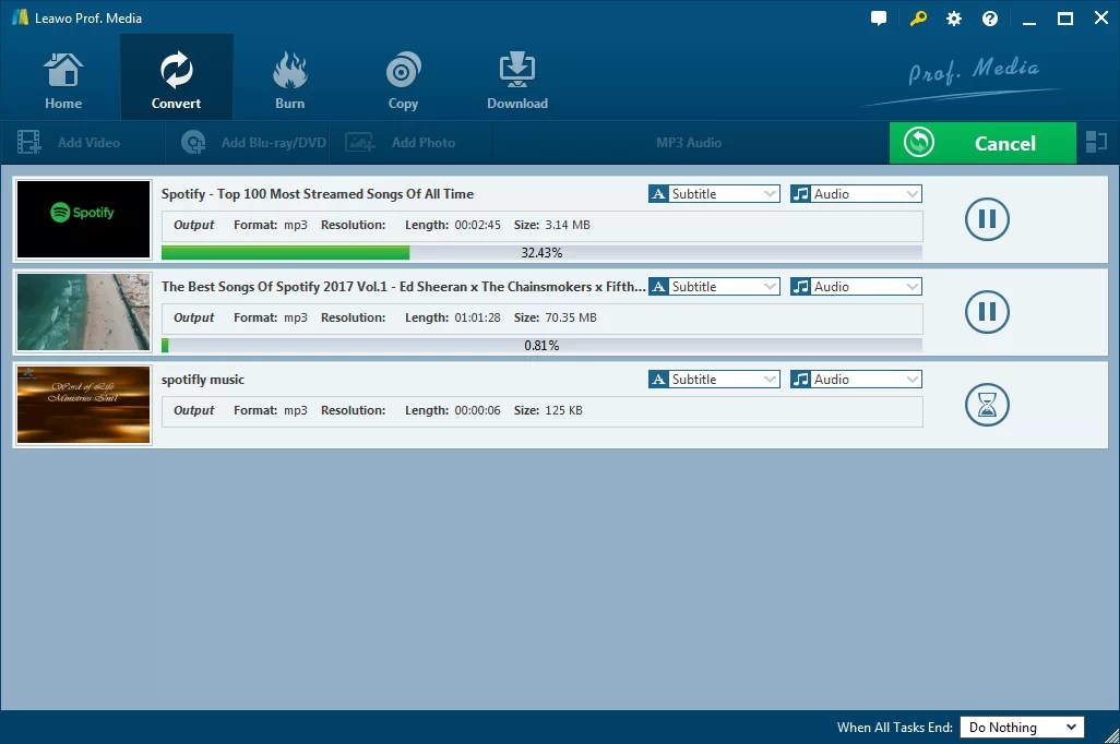 How to Convert Spotify Songs to MP3 Format? Leawo Tutorial Center