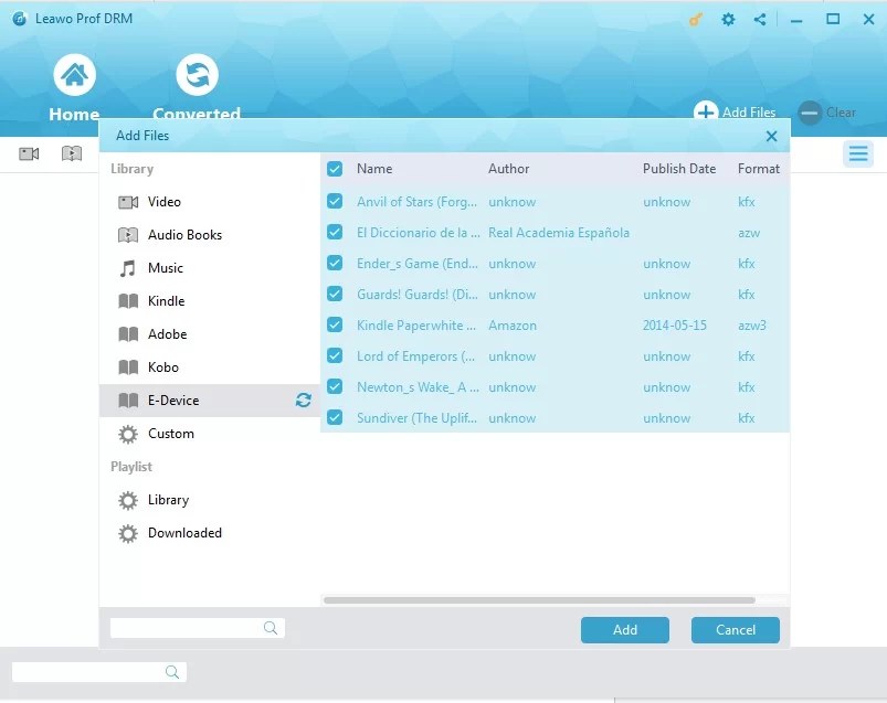What file format does Kobo use? Leawo Tutorial Center