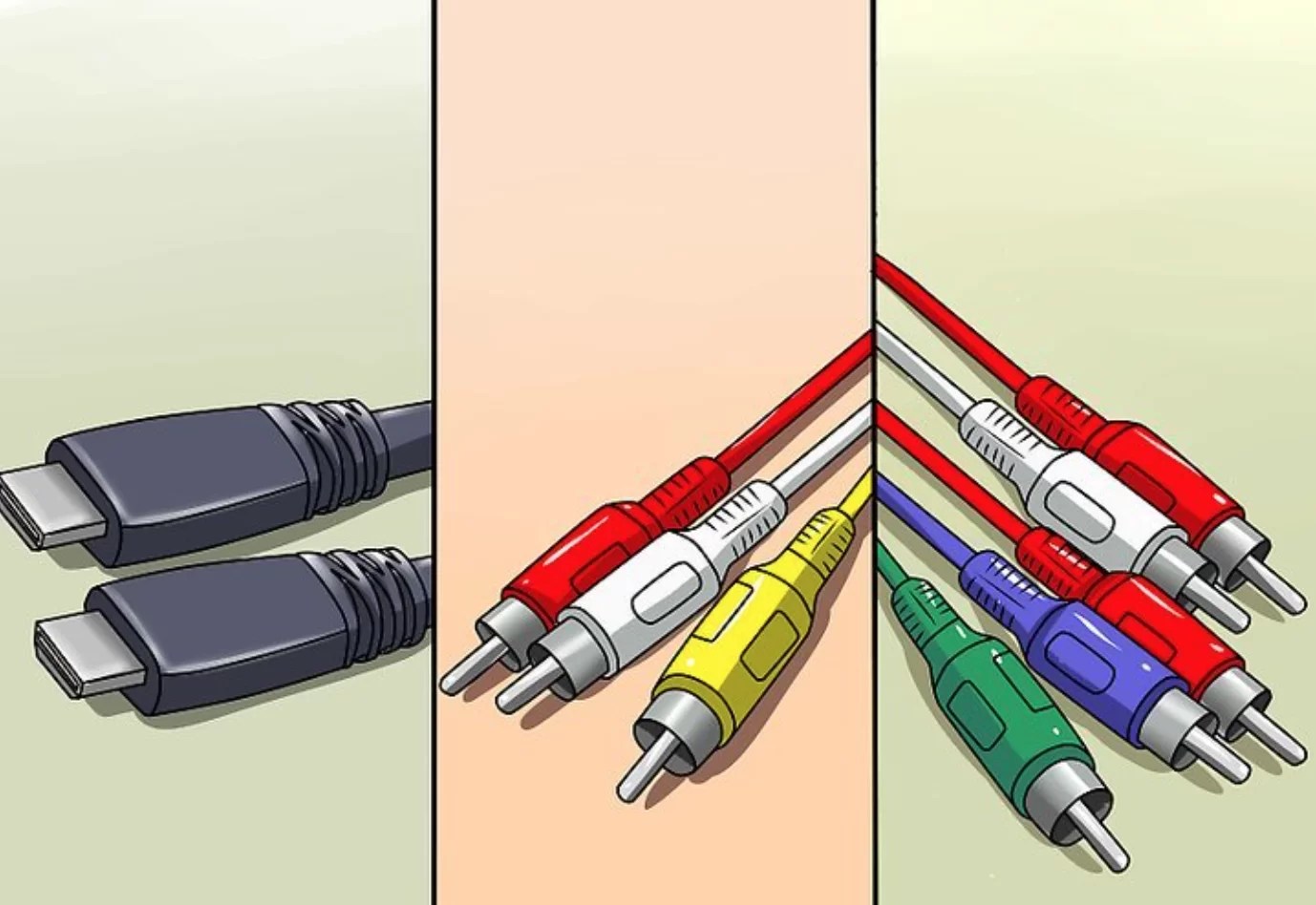 Verschiedene Möglichkeiten zum Verbinden eines DVDPlayers mit Ihrem