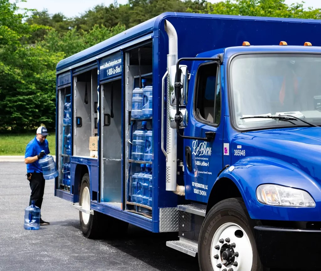 Home & Office Water Delivery Service Le Bleu Water NC & SC