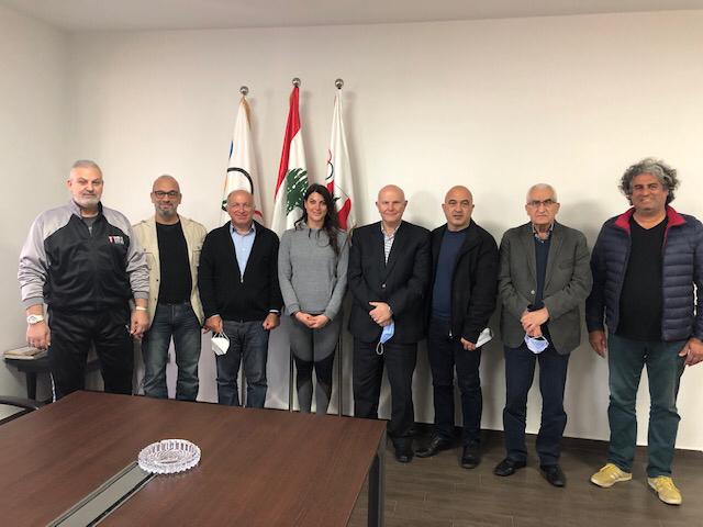 جلخ وأعضاء اللجنة التنفيذية للأولمبية اللبنانية ناقشوا مع الرامية باسيل تحضيرات ” طوكيو 2020 “