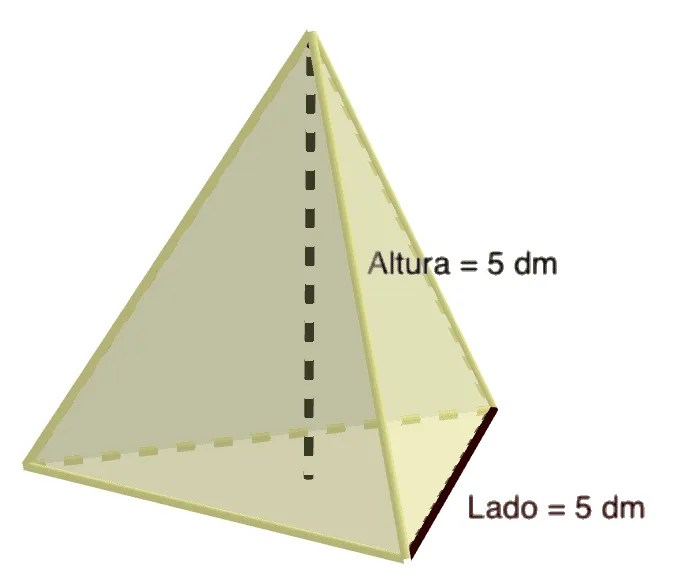 Pirámide triangular regular Lecciones de Mates
