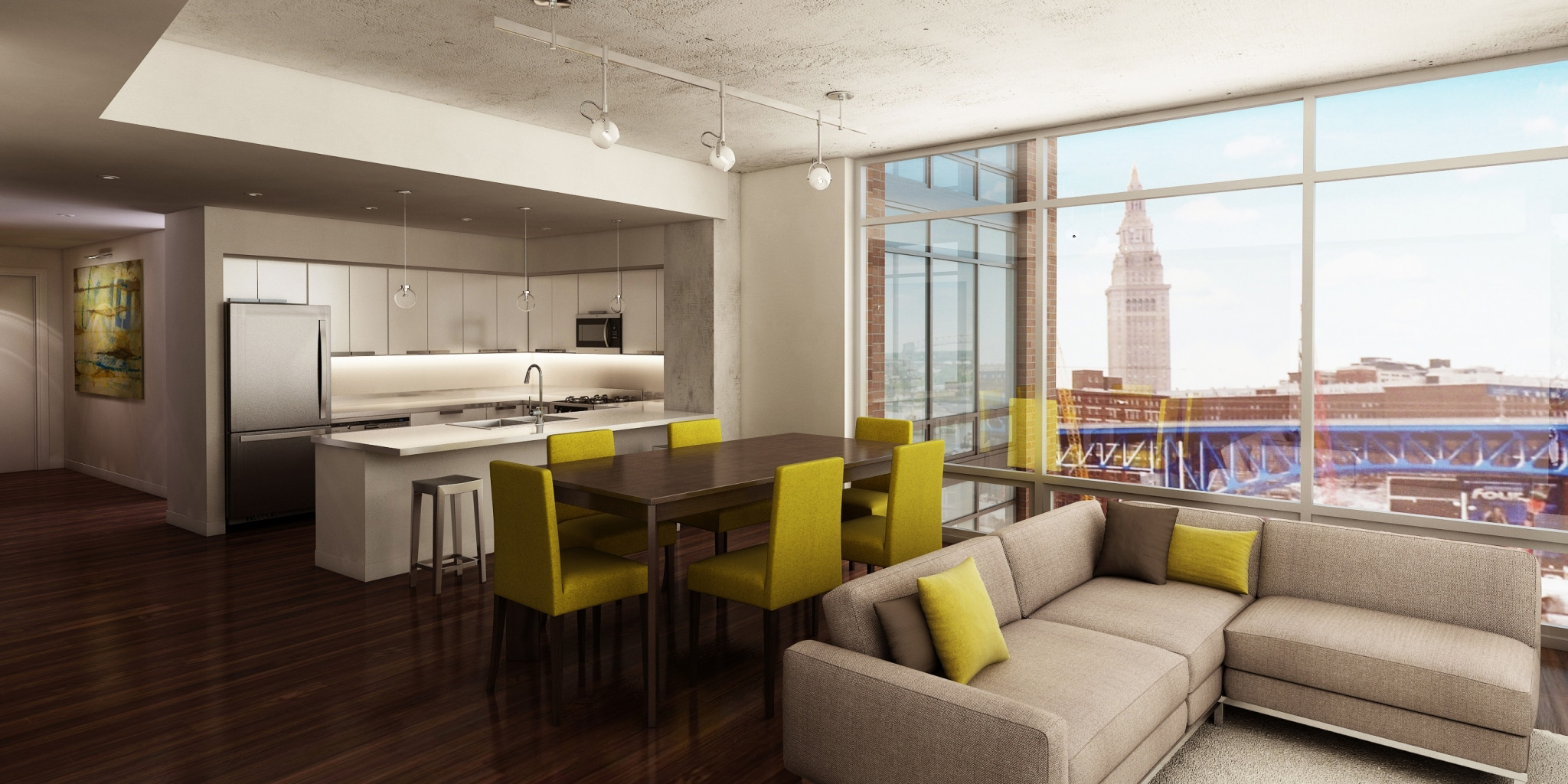 Flats at East Bank Apartments LeChase Construction