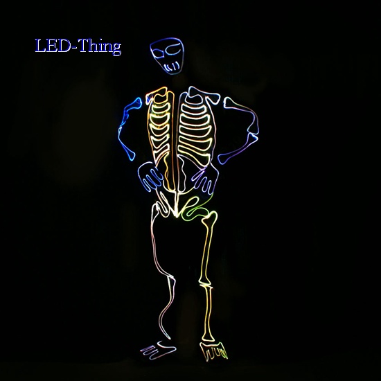 LED Skeleton Costume
