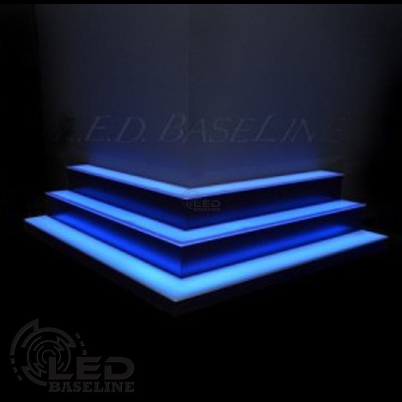 Corner LED Display Shelves LED Baseline
