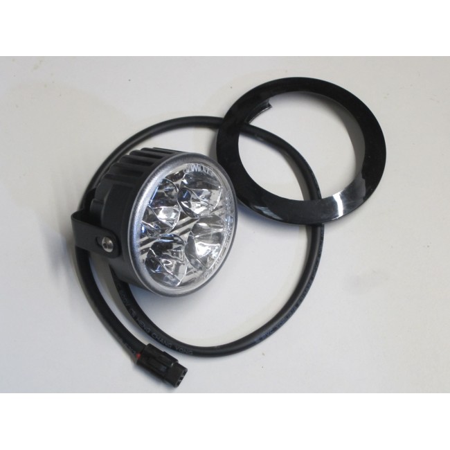 Round LED Day Running Lamps DRL Lights Universal Fit