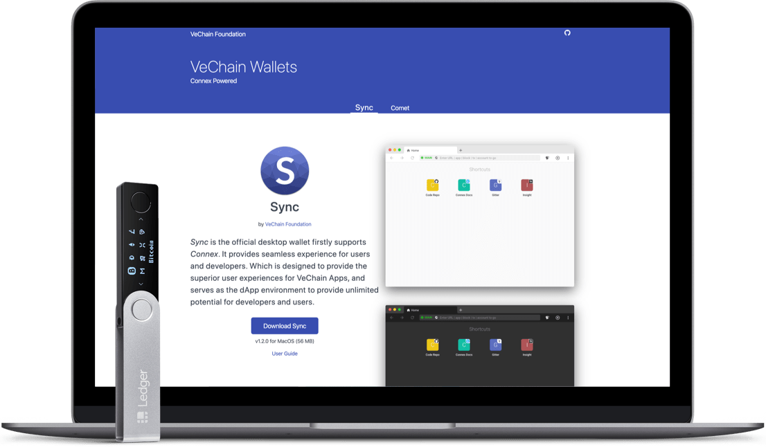 Vechain Sync Compatible thirdparty wallet Ledger