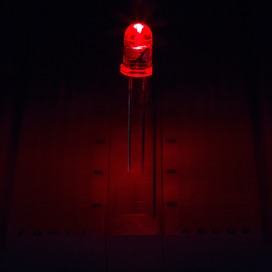 5mm Red LED 660 nm T1 3/4 LED w/ 30 Degree Viewing Angle [RL5R1330