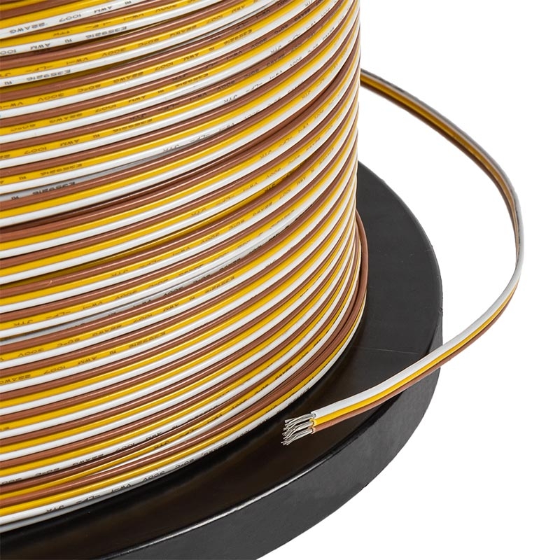 PVC Jacketed 22 Gauge Wire 3 Conductor Power Wire [WP22WP223] 0.