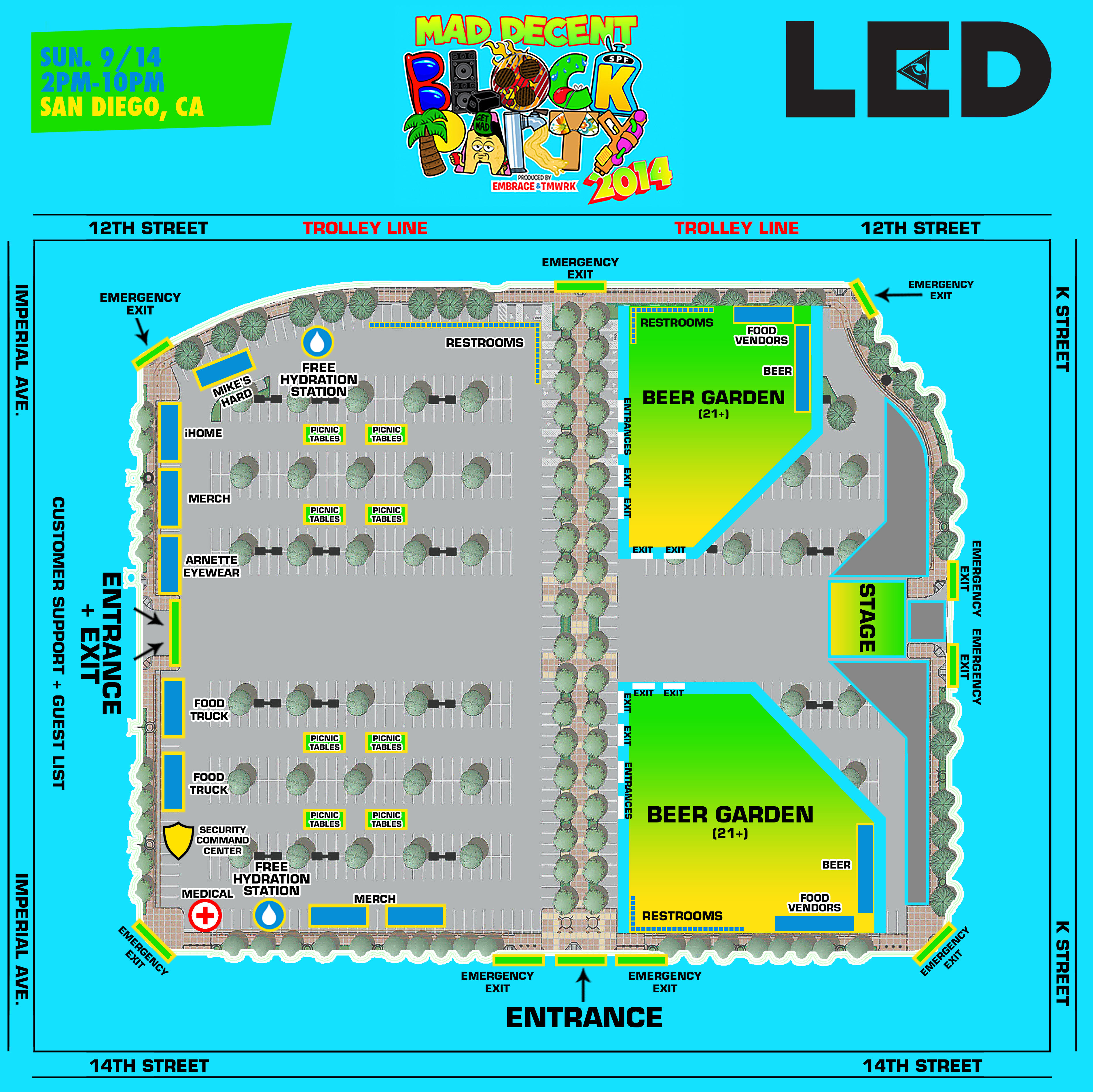 Mad Decent Block Party San Diego LED Presents