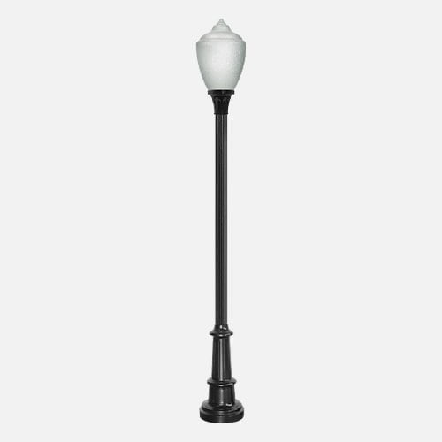 9'10" Pole with 29A Acrylic Acorn Globe LED Spot