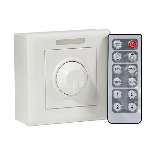WallMounted LED Dimmer 12Key RF Remote Control [DIMRF12K] 27.95