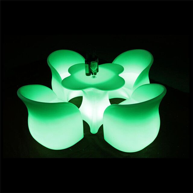 RGB 16 Colors Garden Patio Sets led furniture led chairs led light table rechargeable Outdoor
