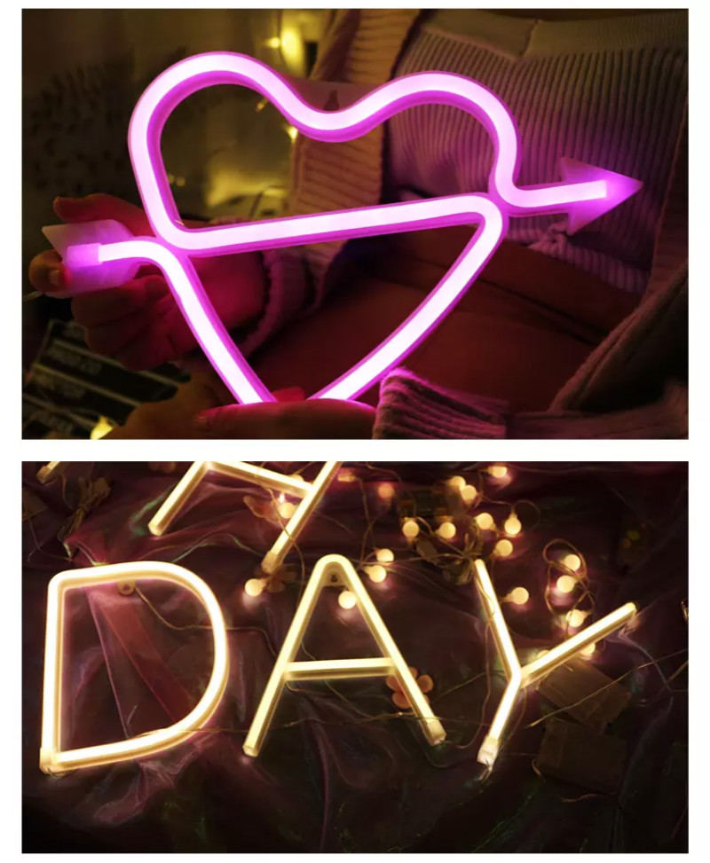 USB Charging\Battery Powered Wedding Decoration Custom LED Neon Letter