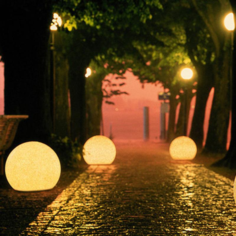 30cm 12 inch Buildin Solar Board LED Ball Light outdoor Outdoor LED