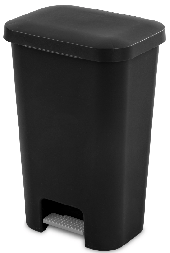 STEP ON CAN48qt 24″ BLACK Lee Distributors