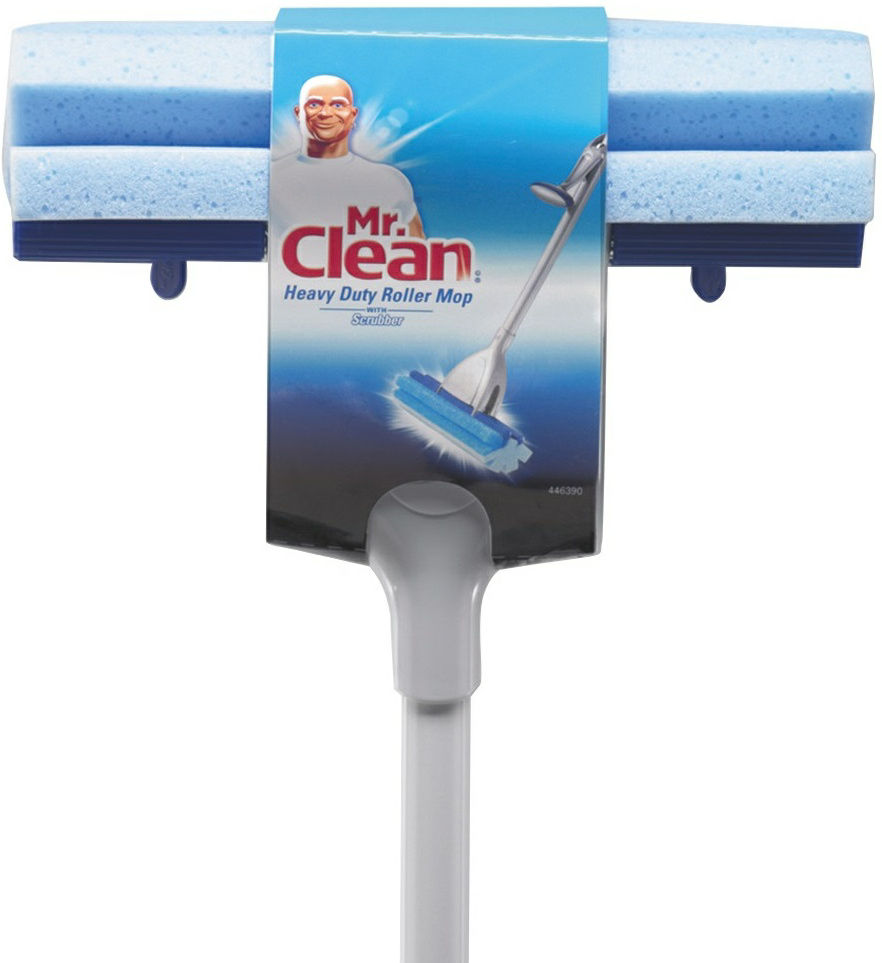 MR.CLEAN ROLLER SPONGE MOP W/SCRUBR Lee Distributors