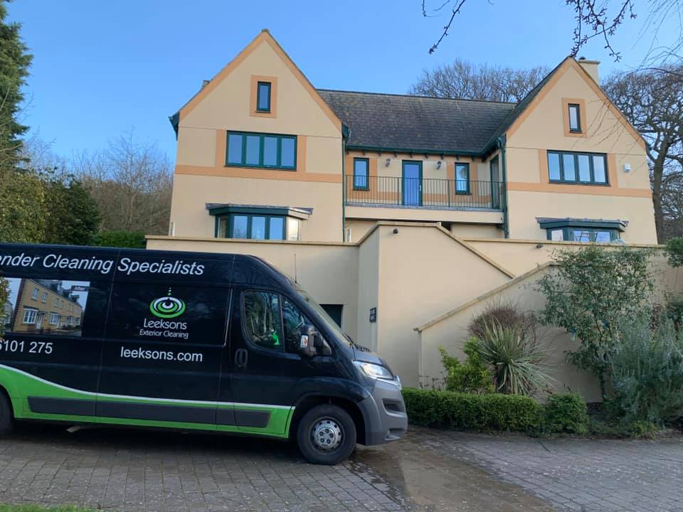 Cleaning up Portishead! Choose Softwash Render Cleaning Leeksons