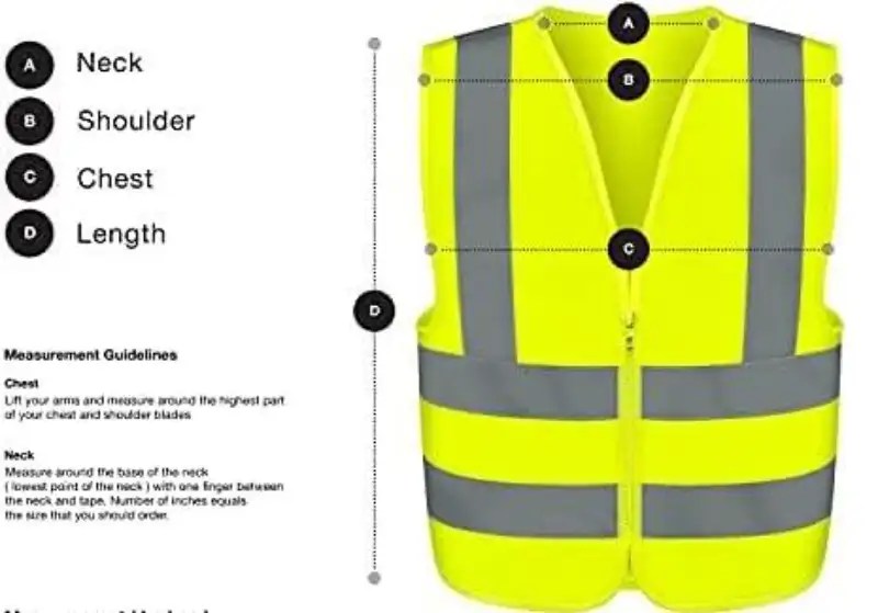 Go-To Safety Vest Size Chart: Maximize Safety and Comfort