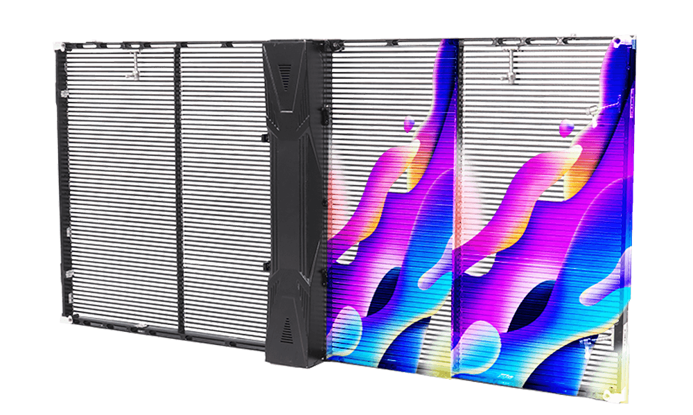 Transparent LED Screen Film Soft Adhesive LED transparent Film Screen