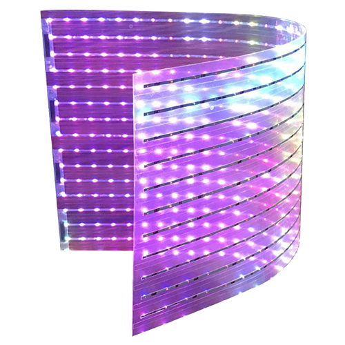 Flexible Adhesive LED Transparent Film Screen Selfadhesive led