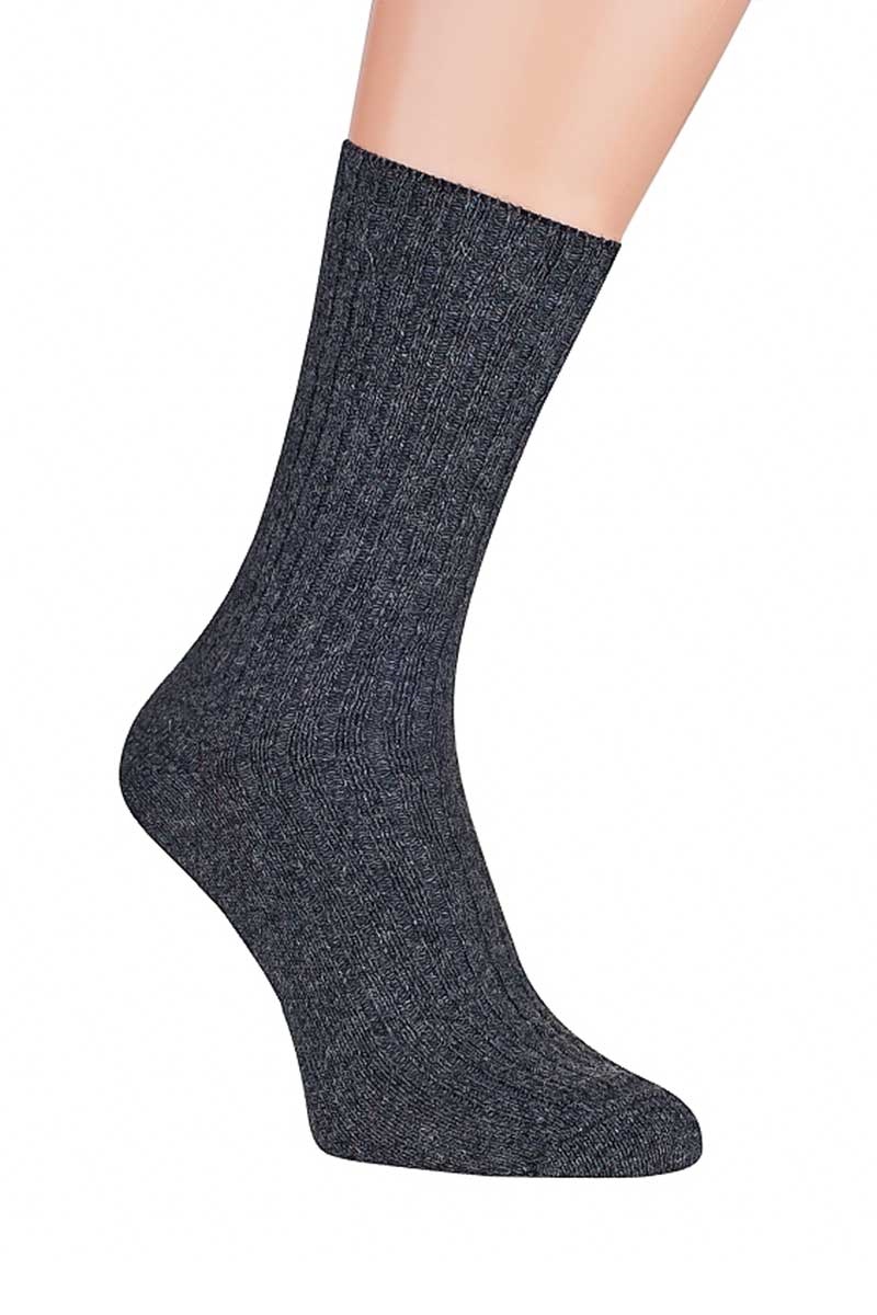 Irish Lambswool Socks Graphite
