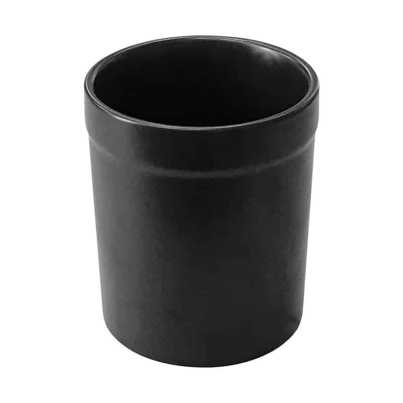 Ceramic Utensil Holder Black Lefse Time