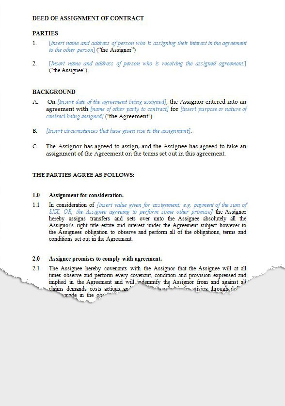 Personal Nominations & Assignments New Zealand Legal Documents, agreements, forms and