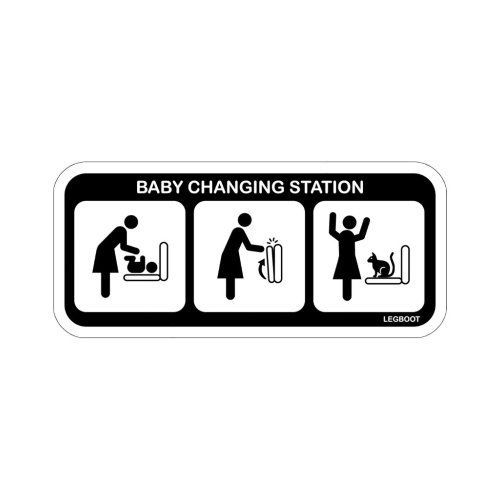 Baby Changing Station — Stickers Legboot