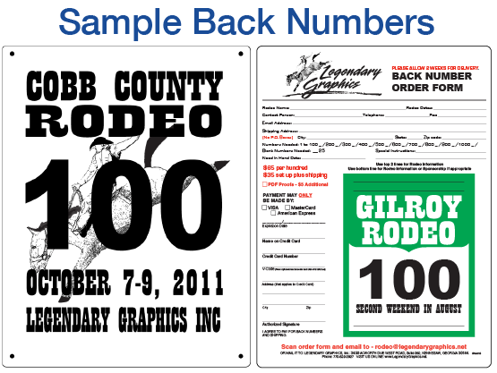 Legendary Graphics rodeo services
