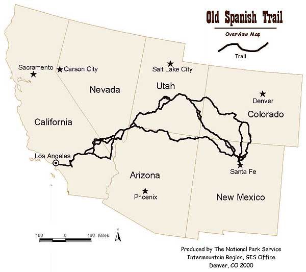 Old Spanish Trail Trading Between New Mexico & California Legends