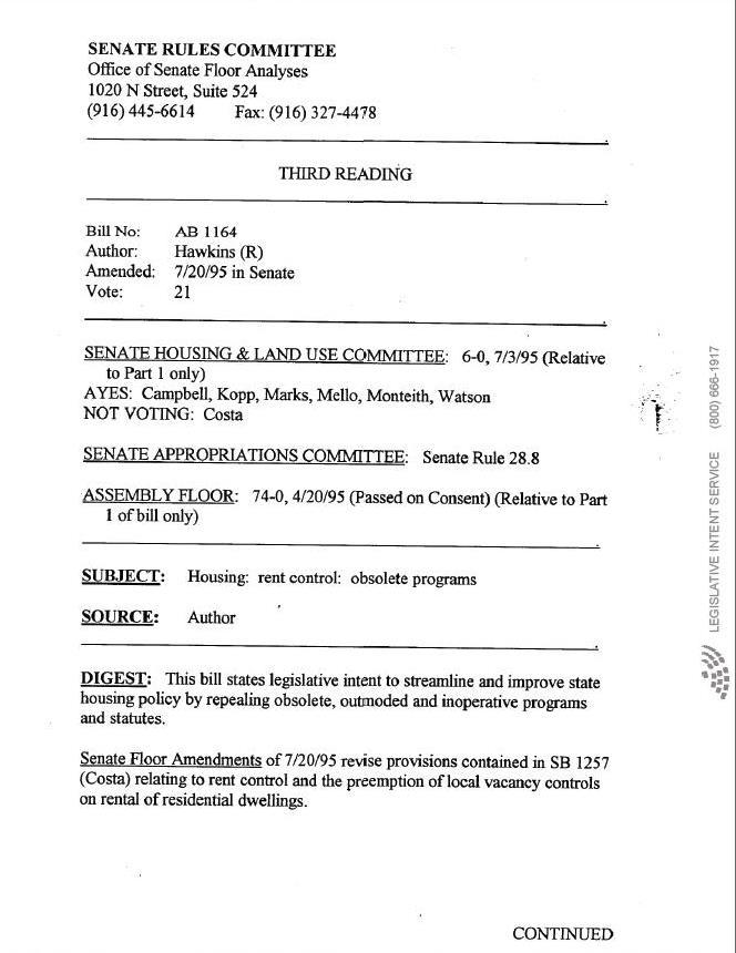 Legislative Update California Housing Crisis Legislative Intent Service