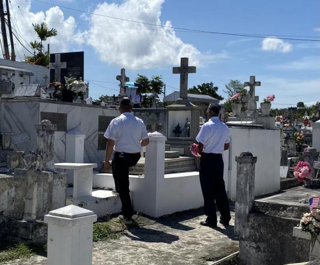 American Legion Post 67 (Rincon, PR) honoring fallen veterans on