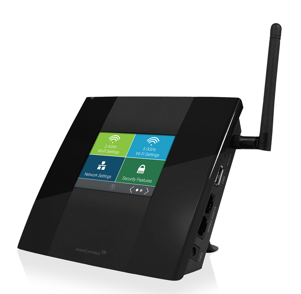 Amped Launches High Power Touch Screen WiFi Router