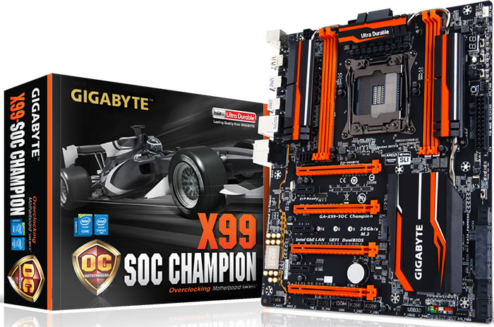 GIGABYTE Launches New X99SOC Champion Motherboard and 5th Gen Intel