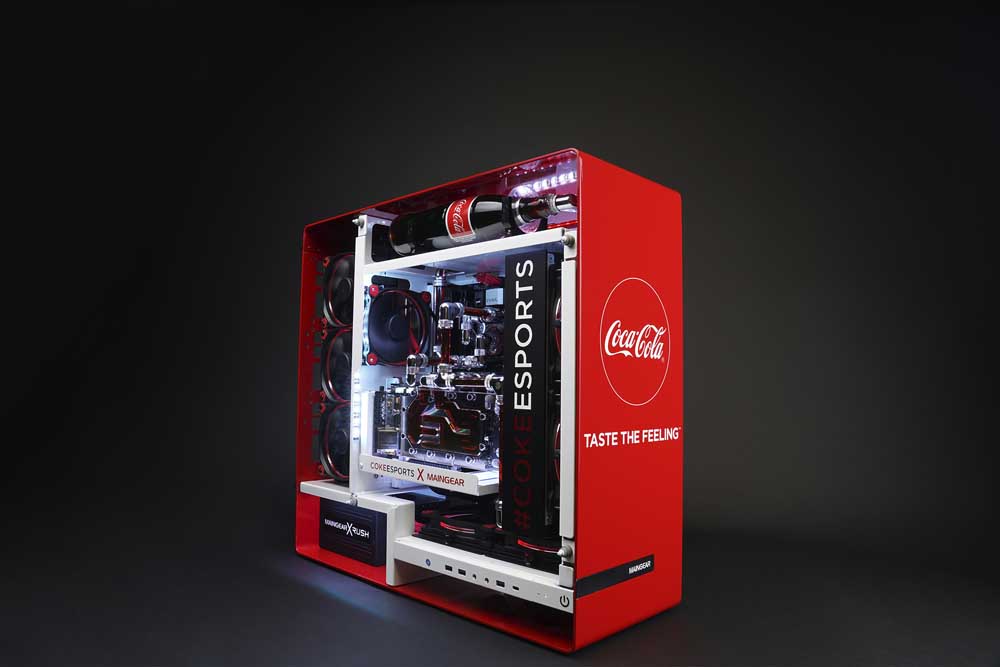 MAINGEAR Creates Custom CocaCola eSports Gaming PC