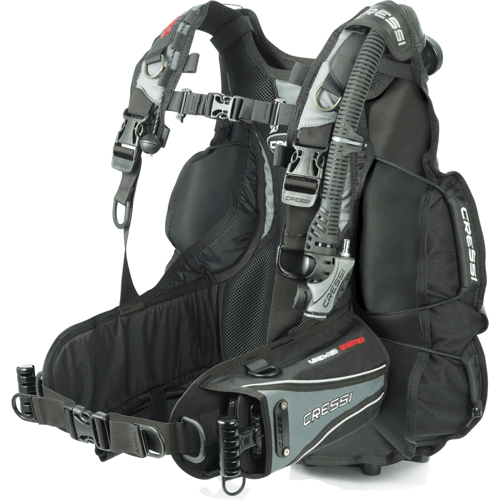 Cressi Air Travel 2.0 BCD, Black LeisurePro