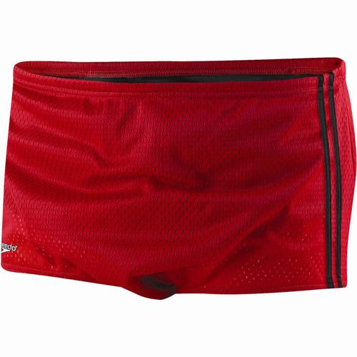 Speedo Men's Solid Poly Mesh Square Leg LeisurePro
