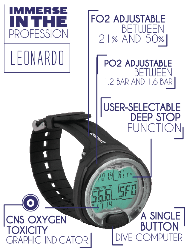 Cressi Leonardo Wrist Computer - LeisurePro