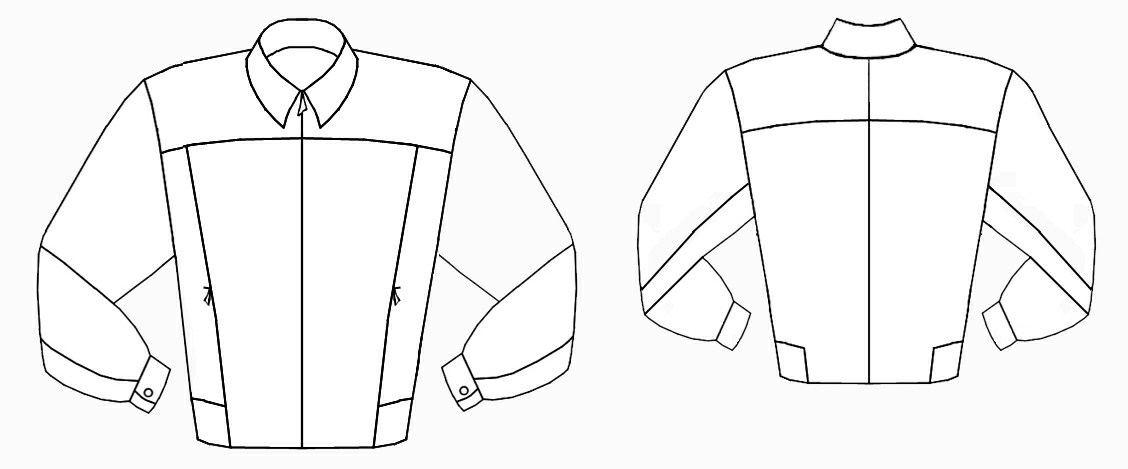 Faux Leather Jacket - Sewing Pattern #6050. Made-to ... (1128 x 469 Pixel)
