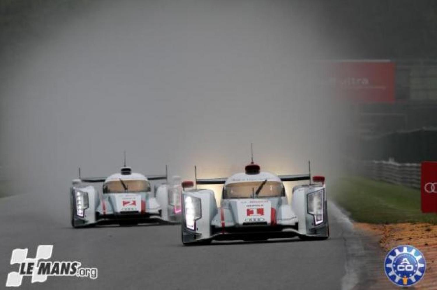 Wet warm up for 24 Hours of Le Mans