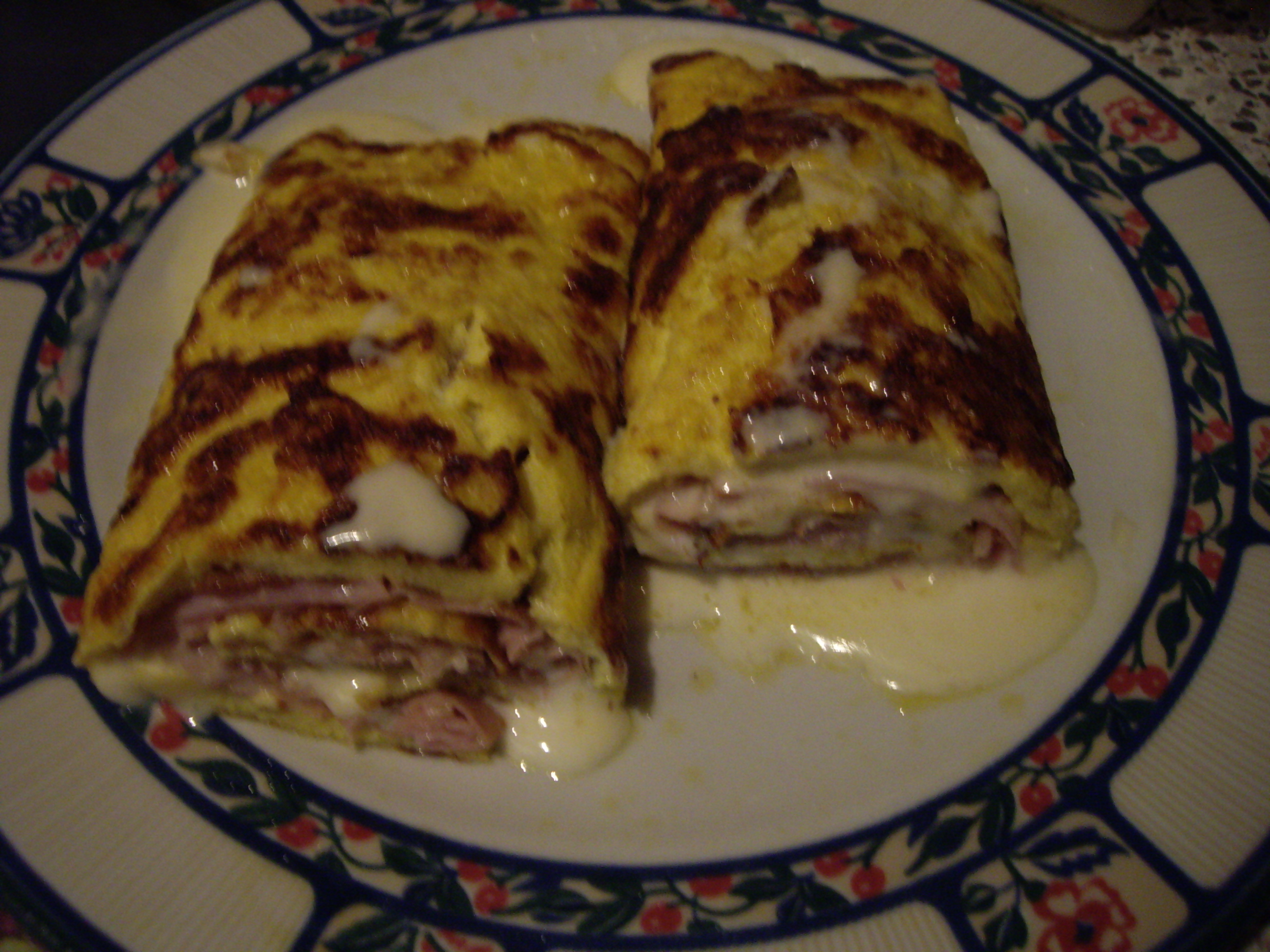 omelettes con mozzarella e prosciutto Le Meraviglie di Cicetta