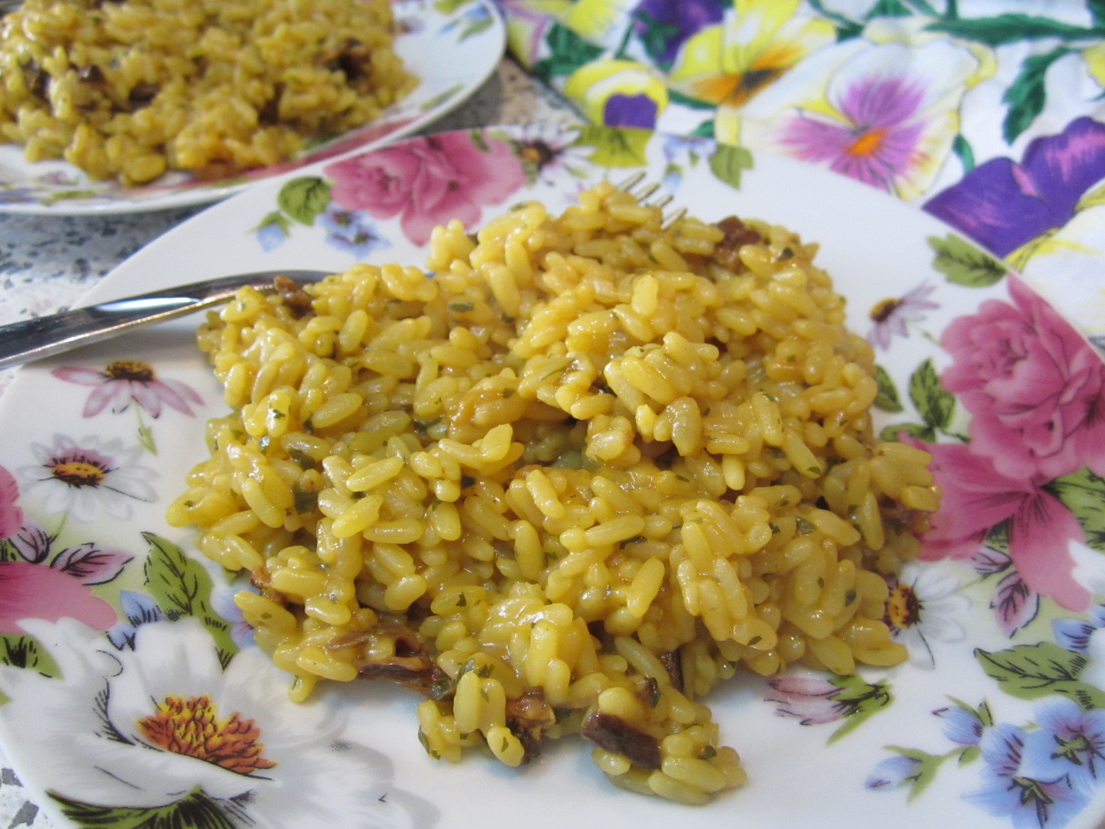 risotto ai funghi porcini e zafferano Le Meraviglie di CicettaLe