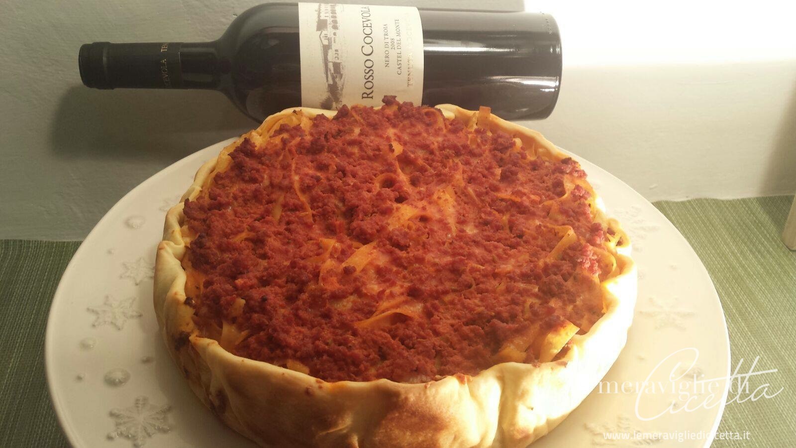 pasta al forno in crosta Le Meraviglie di Cicetta