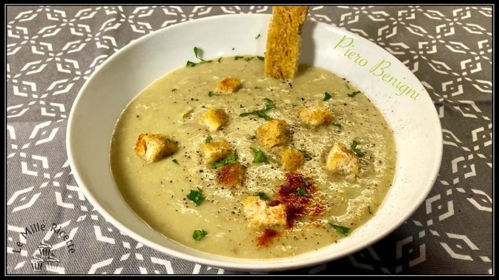 VELLUTATA DI CARCIOFI e PATATE RICETTA LIGHT con POCHISSIME CALORIE